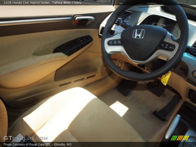 Taffeta White / Ivory 2008 Honda Civic Hybrid Sedan