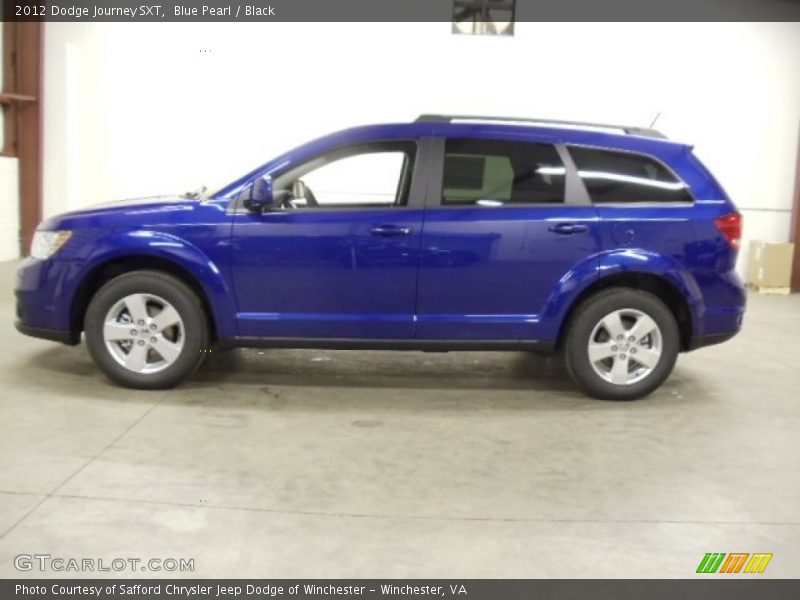 Blue Pearl / Black 2012 Dodge Journey SXT
