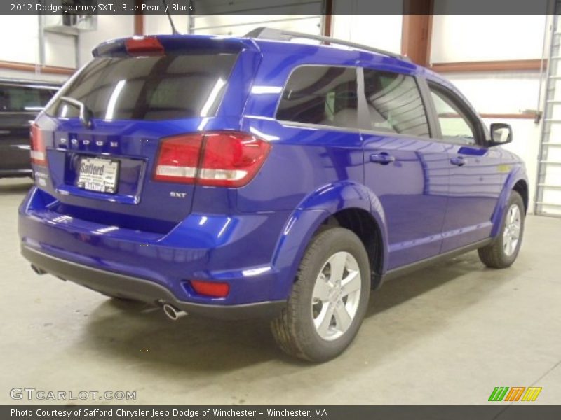Blue Pearl / Black 2012 Dodge Journey SXT