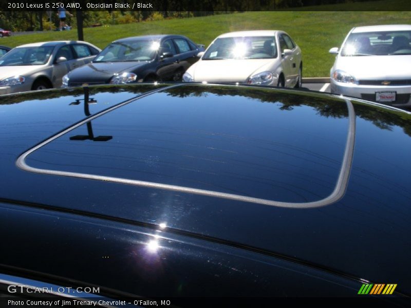 Obsidian Black / Black 2010 Lexus IS 250 AWD