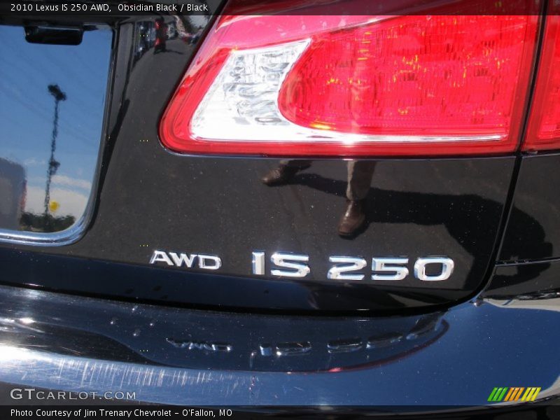 Obsidian Black / Black 2010 Lexus IS 250 AWD