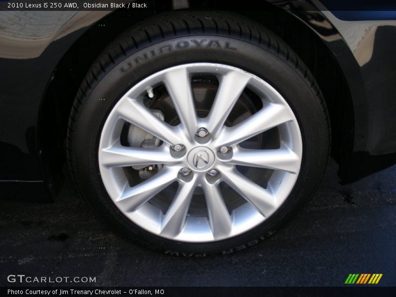 Obsidian Black / Black 2010 Lexus IS 250 AWD