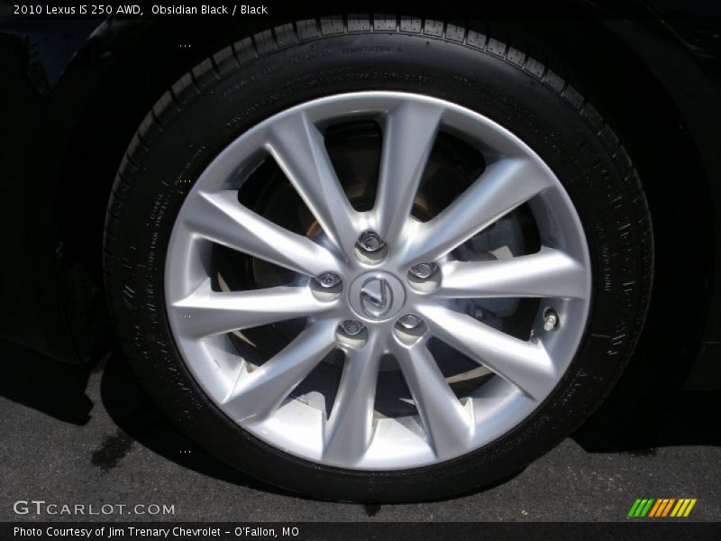Obsidian Black / Black 2010 Lexus IS 250 AWD