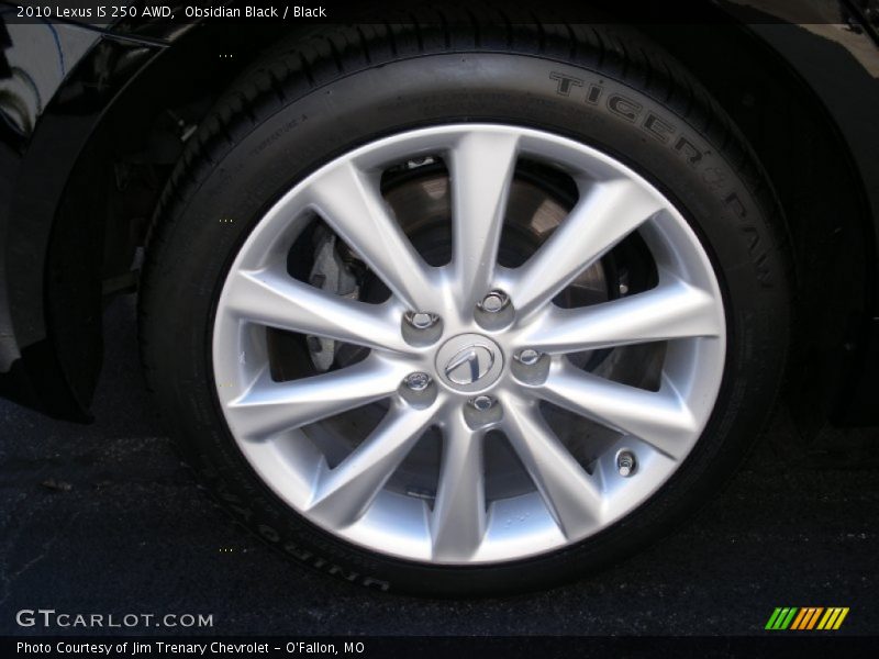 Obsidian Black / Black 2010 Lexus IS 250 AWD