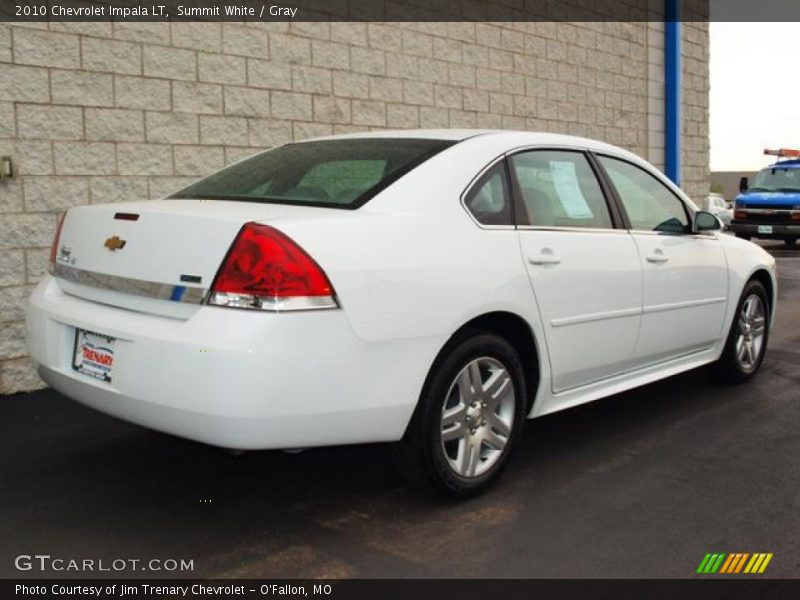 Summit White / Gray 2010 Chevrolet Impala LT