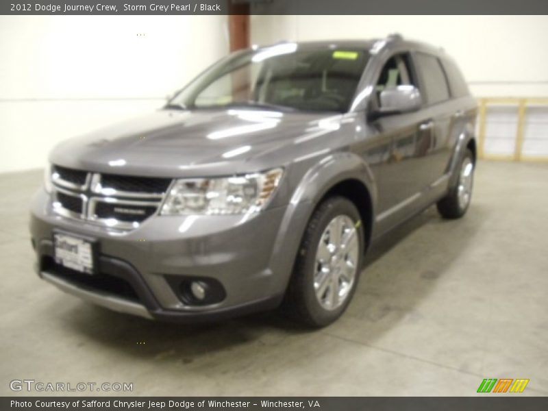 Storm Grey Pearl / Black 2012 Dodge Journey Crew