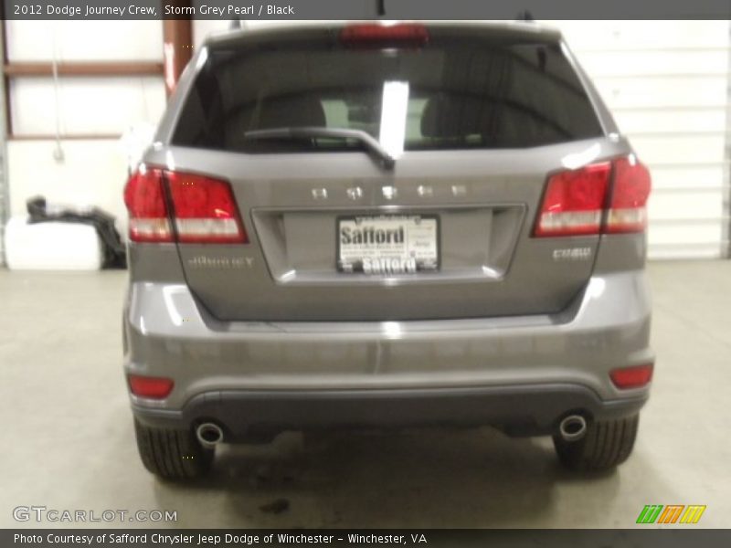 Storm Grey Pearl / Black 2012 Dodge Journey Crew