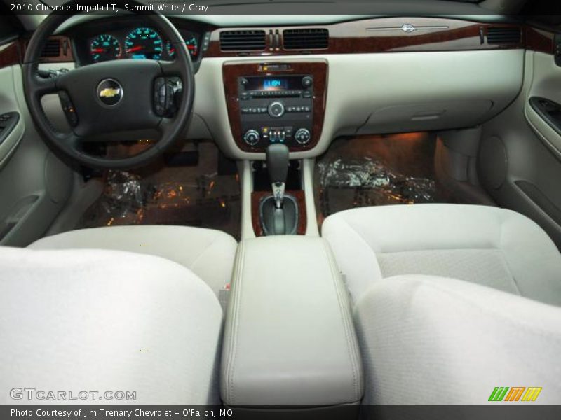Summit White / Gray 2010 Chevrolet Impala LT