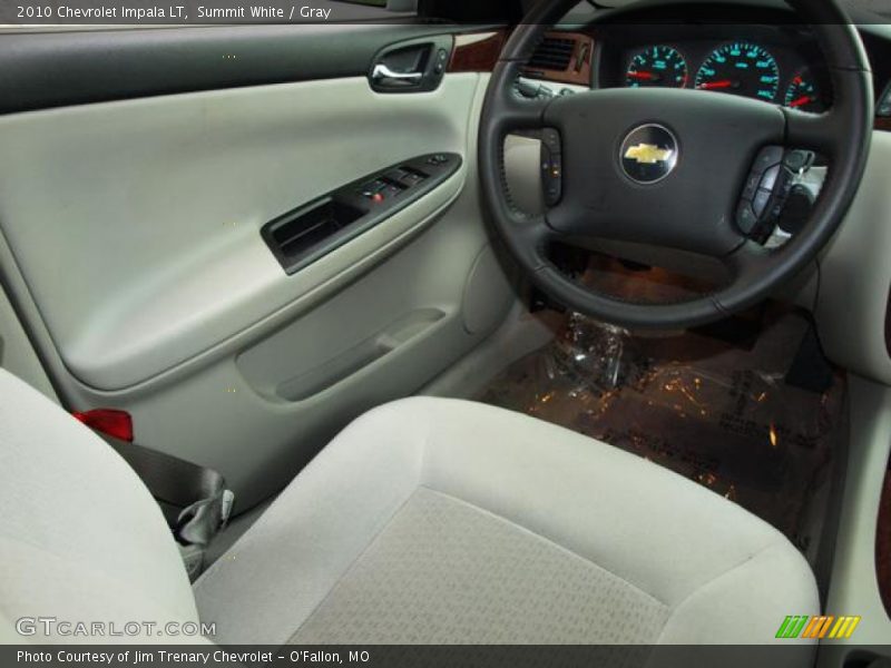 Summit White / Gray 2010 Chevrolet Impala LT
