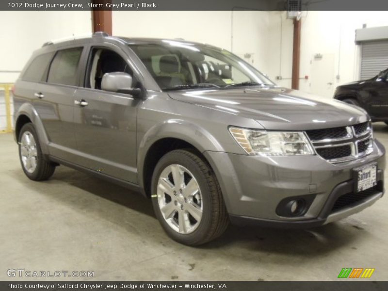 Storm Grey Pearl / Black 2012 Dodge Journey Crew