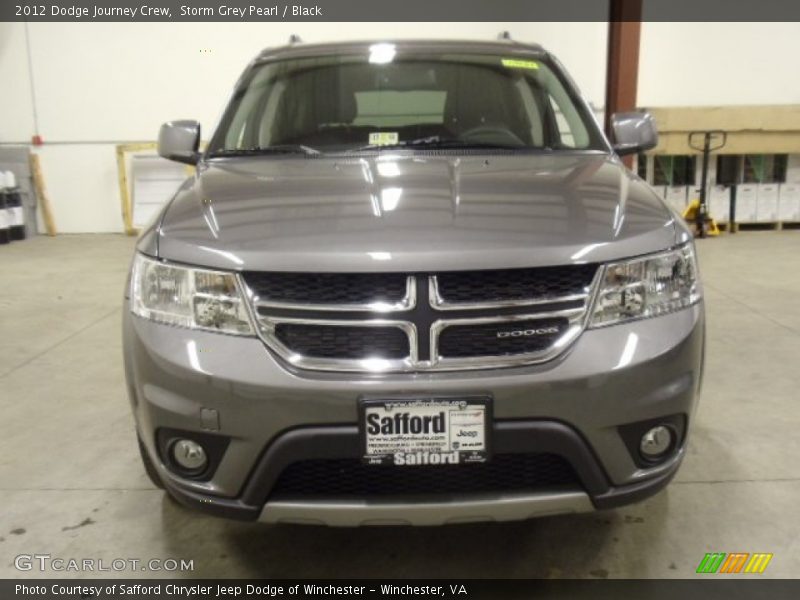 Storm Grey Pearl / Black 2012 Dodge Journey Crew