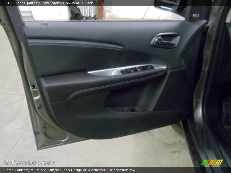 Storm Grey Pearl / Black 2012 Dodge Journey Crew