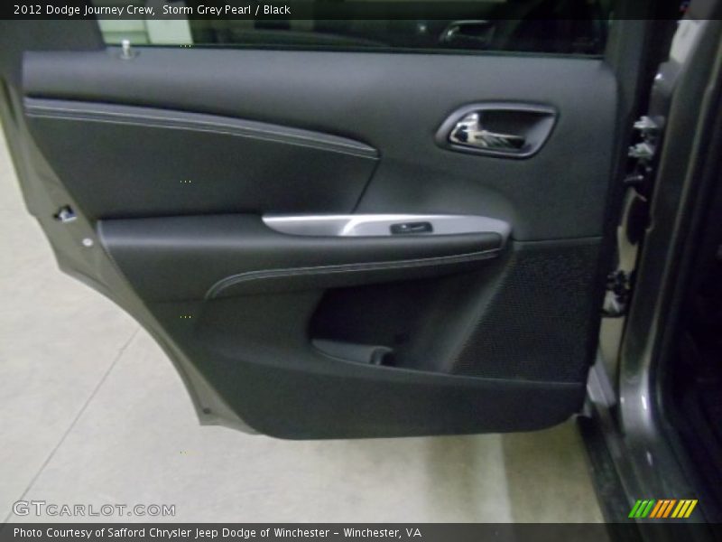 Storm Grey Pearl / Black 2012 Dodge Journey Crew