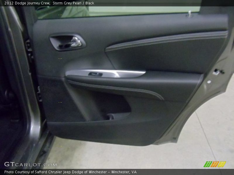 Storm Grey Pearl / Black 2012 Dodge Journey Crew