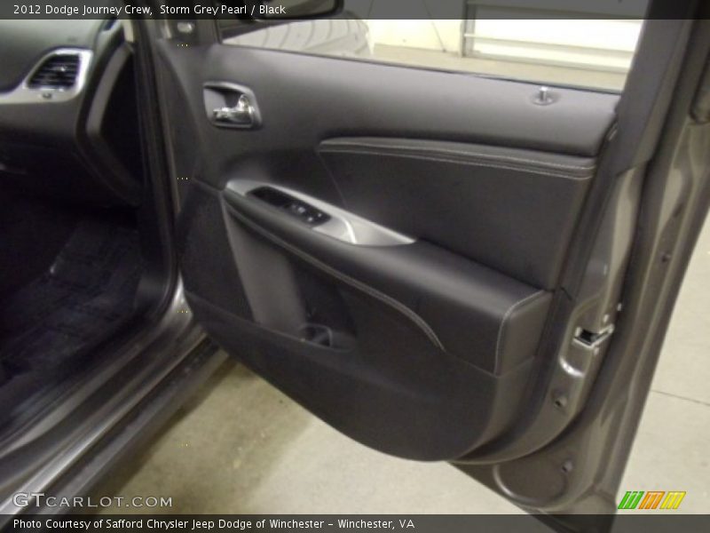 Storm Grey Pearl / Black 2012 Dodge Journey Crew