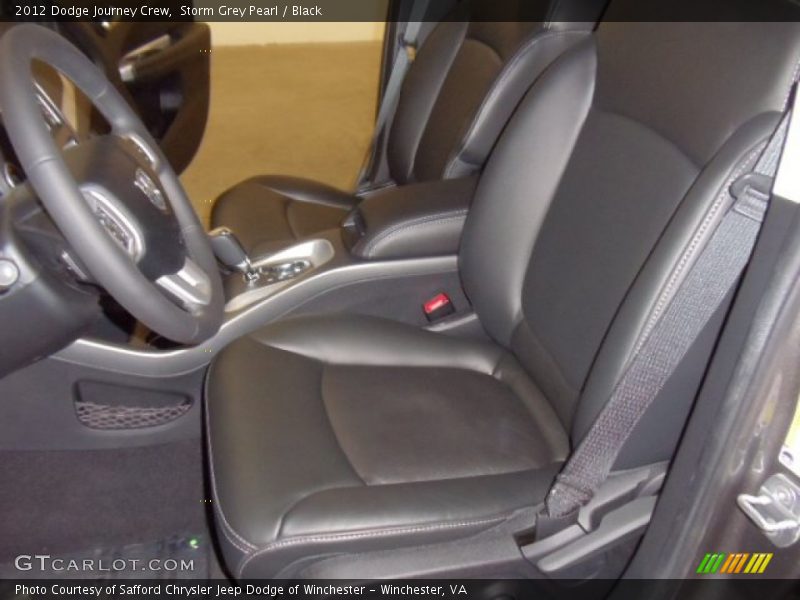 Storm Grey Pearl / Black 2012 Dodge Journey Crew