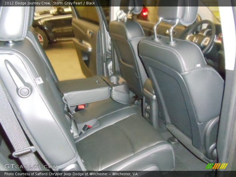 Storm Grey Pearl / Black 2012 Dodge Journey Crew