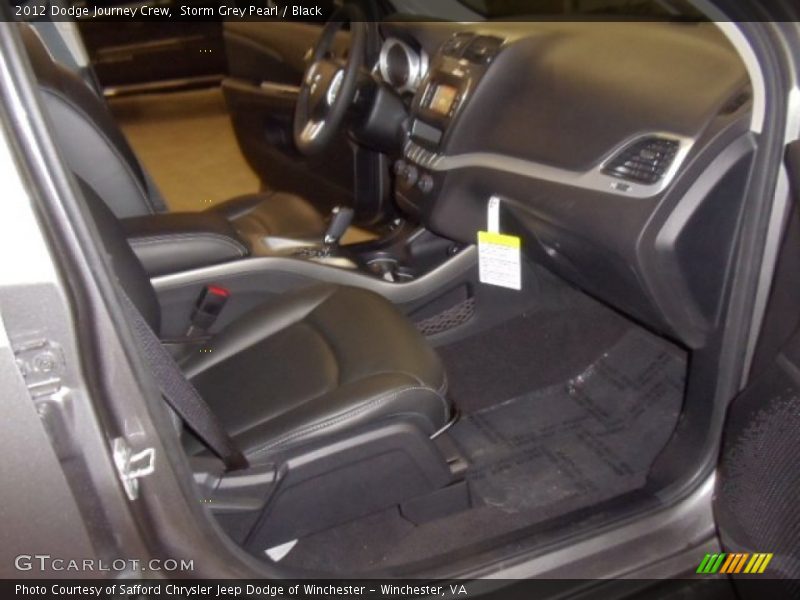Storm Grey Pearl / Black 2012 Dodge Journey Crew