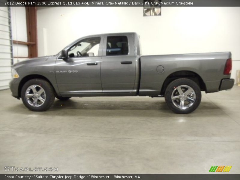 Mineral Gray Metallic / Dark Slate Gray/Medium Graystone 2012 Dodge Ram 1500 Express Quad Cab 4x4