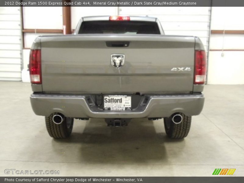 Mineral Gray Metallic / Dark Slate Gray/Medium Graystone 2012 Dodge Ram 1500 Express Quad Cab 4x4