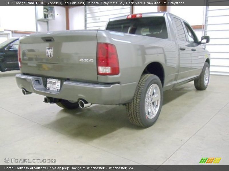 Mineral Gray Metallic / Dark Slate Gray/Medium Graystone 2012 Dodge Ram 1500 Express Quad Cab 4x4