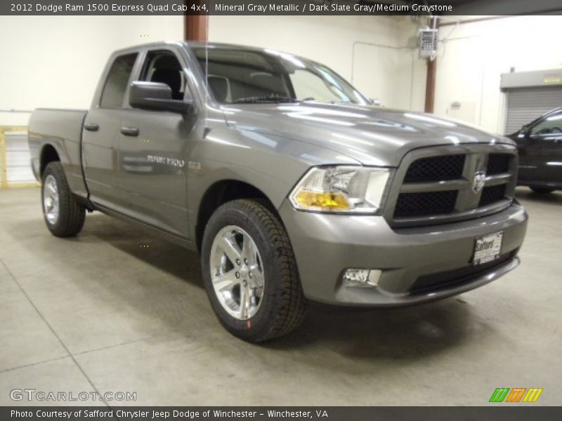 Mineral Gray Metallic / Dark Slate Gray/Medium Graystone 2012 Dodge Ram 1500 Express Quad Cab 4x4