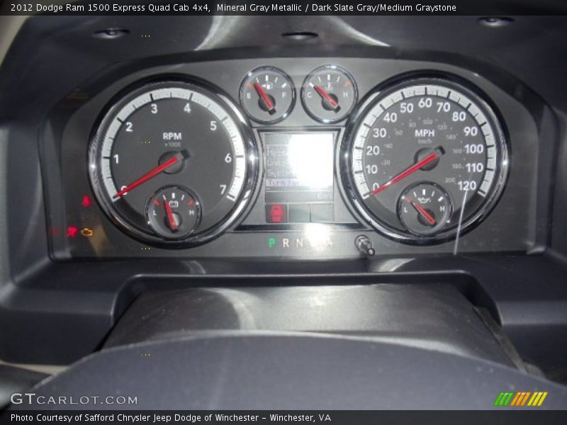 Mineral Gray Metallic / Dark Slate Gray/Medium Graystone 2012 Dodge Ram 1500 Express Quad Cab 4x4