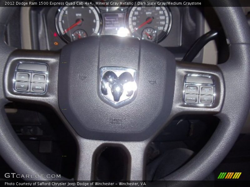 Mineral Gray Metallic / Dark Slate Gray/Medium Graystone 2012 Dodge Ram 1500 Express Quad Cab 4x4