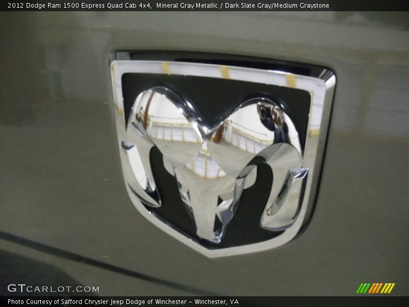 Mineral Gray Metallic / Dark Slate Gray/Medium Graystone 2012 Dodge Ram 1500 Express Quad Cab 4x4