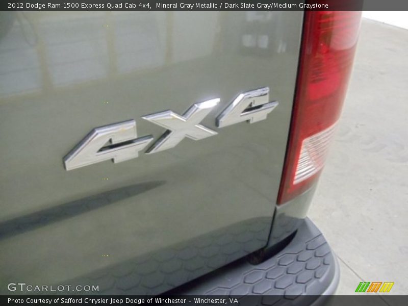 Mineral Gray Metallic / Dark Slate Gray/Medium Graystone 2012 Dodge Ram 1500 Express Quad Cab 4x4