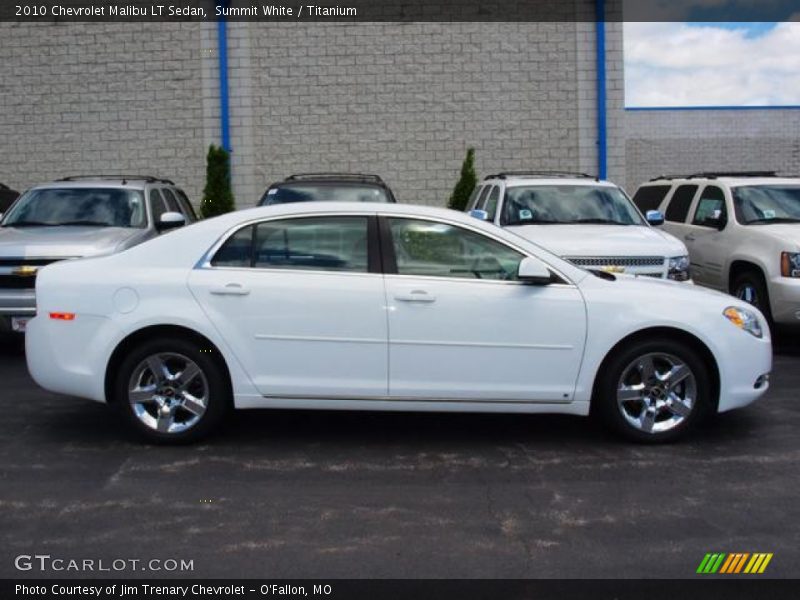 Summit White / Titanium 2010 Chevrolet Malibu LT Sedan