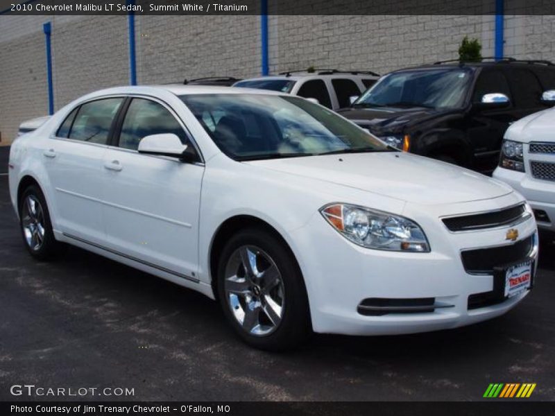 Summit White / Titanium 2010 Chevrolet Malibu LT Sedan