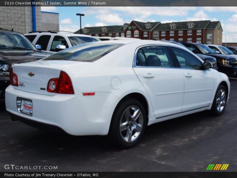 Summit White / Titanium 2010 Chevrolet Malibu LT Sedan