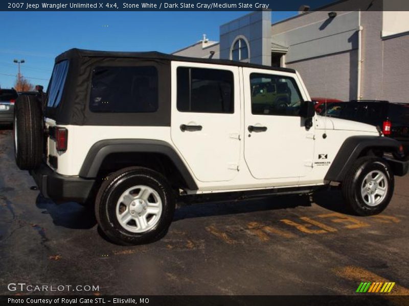 Stone White / Dark Slate Gray/Medium Slate Gray 2007 Jeep Wrangler Unlimited X 4x4