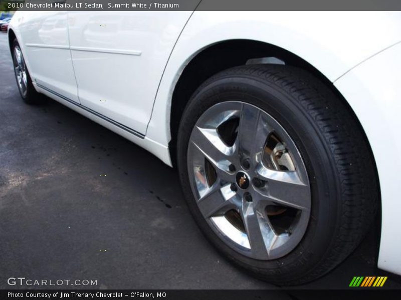 Summit White / Titanium 2010 Chevrolet Malibu LT Sedan