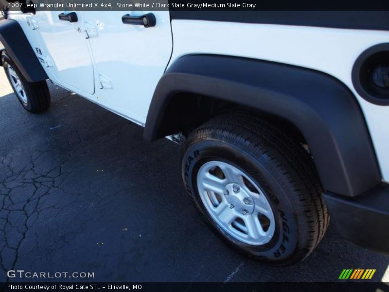 Stone White / Dark Slate Gray/Medium Slate Gray 2007 Jeep Wrangler Unlimited X 4x4