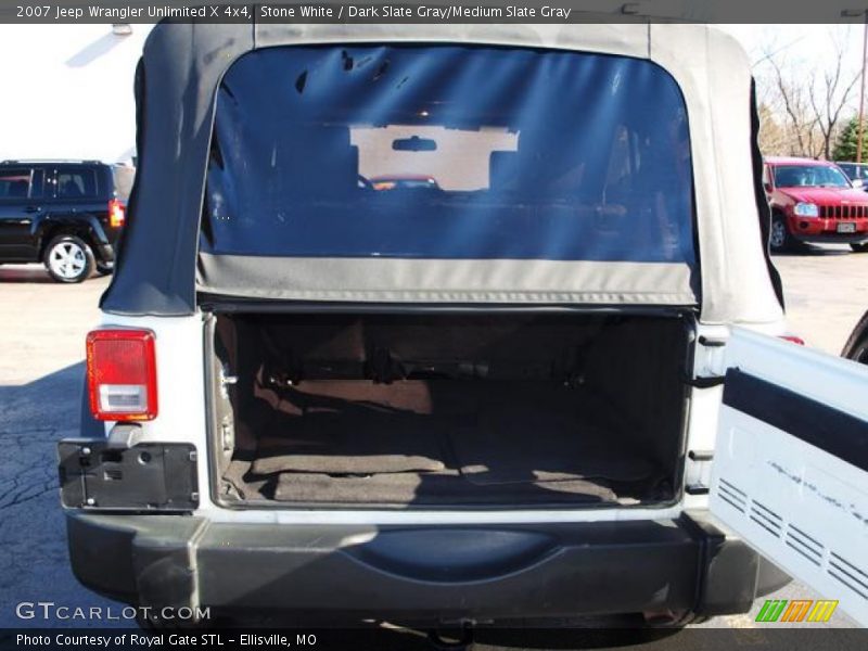 Stone White / Dark Slate Gray/Medium Slate Gray 2007 Jeep Wrangler Unlimited X 4x4