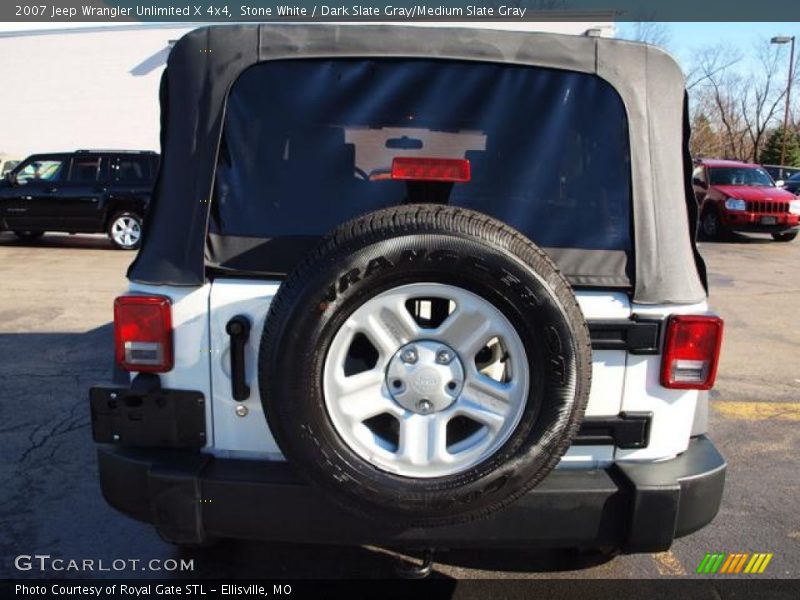 Stone White / Dark Slate Gray/Medium Slate Gray 2007 Jeep Wrangler Unlimited X 4x4