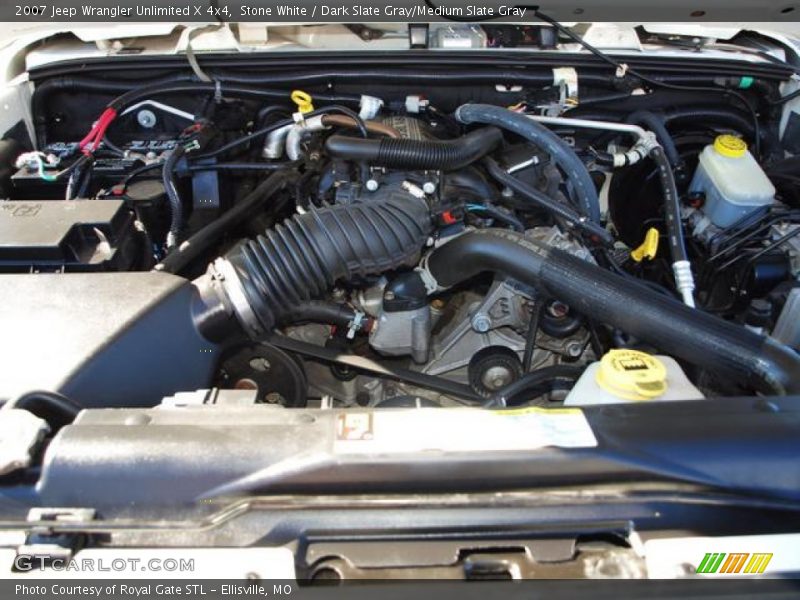 Stone White / Dark Slate Gray/Medium Slate Gray 2007 Jeep Wrangler Unlimited X 4x4