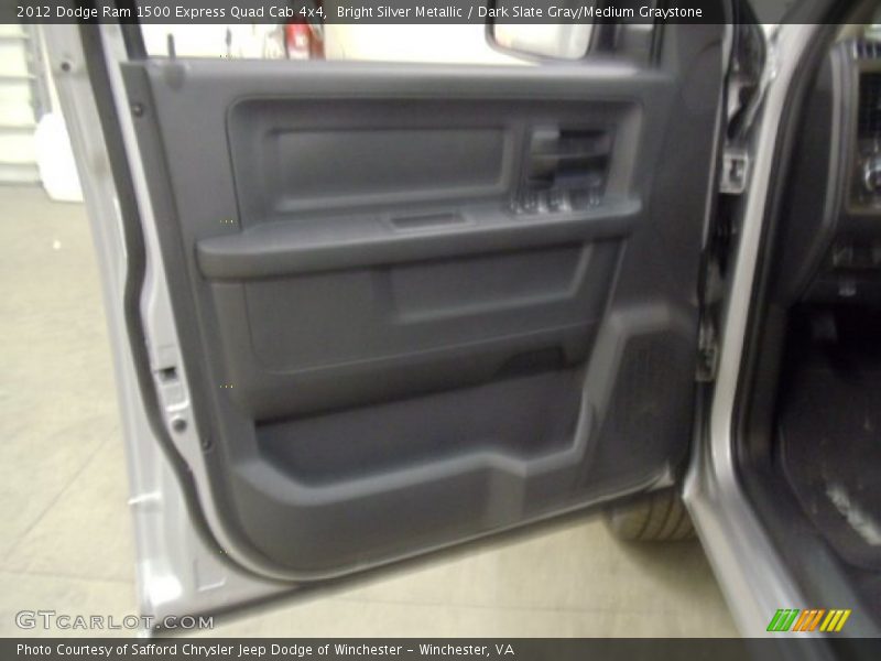Bright Silver Metallic / Dark Slate Gray/Medium Graystone 2012 Dodge Ram 1500 Express Quad Cab 4x4