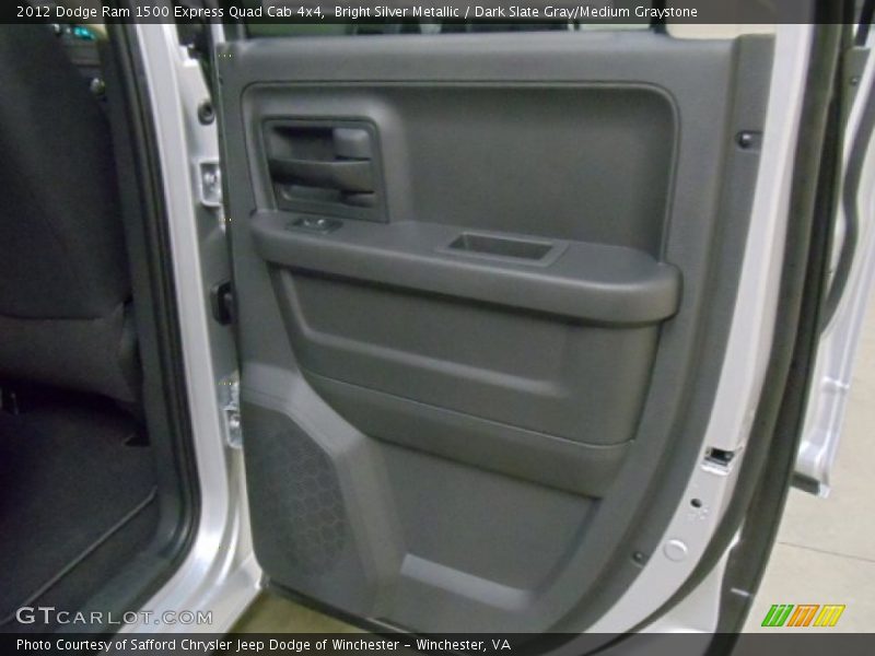Bright Silver Metallic / Dark Slate Gray/Medium Graystone 2012 Dodge Ram 1500 Express Quad Cab 4x4