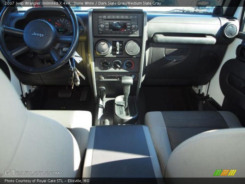Stone White / Dark Slate Gray/Medium Slate Gray 2007 Jeep Wrangler Unlimited X 4x4