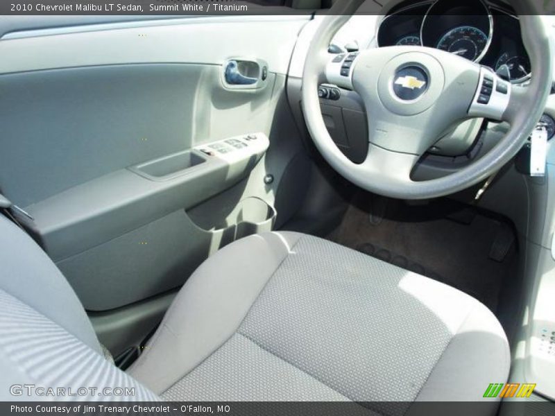 Summit White / Titanium 2010 Chevrolet Malibu LT Sedan
