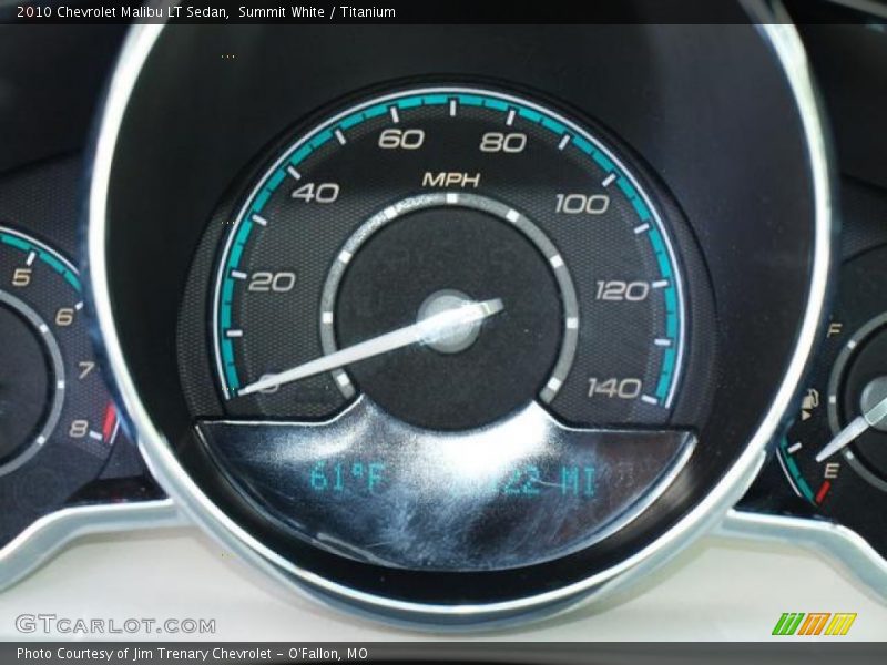 Summit White / Titanium 2010 Chevrolet Malibu LT Sedan