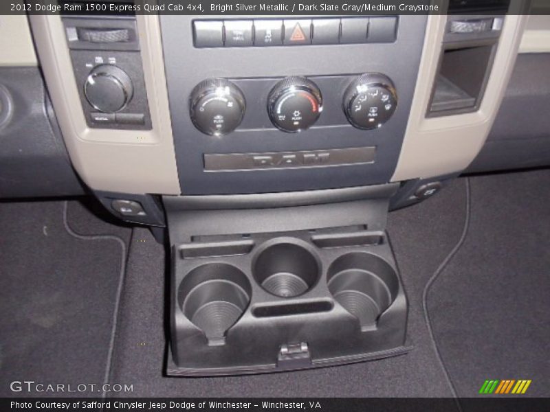 Bright Silver Metallic / Dark Slate Gray/Medium Graystone 2012 Dodge Ram 1500 Express Quad Cab 4x4