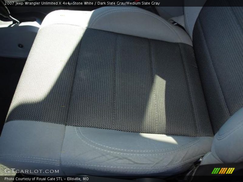 Stone White / Dark Slate Gray/Medium Slate Gray 2007 Jeep Wrangler Unlimited X 4x4