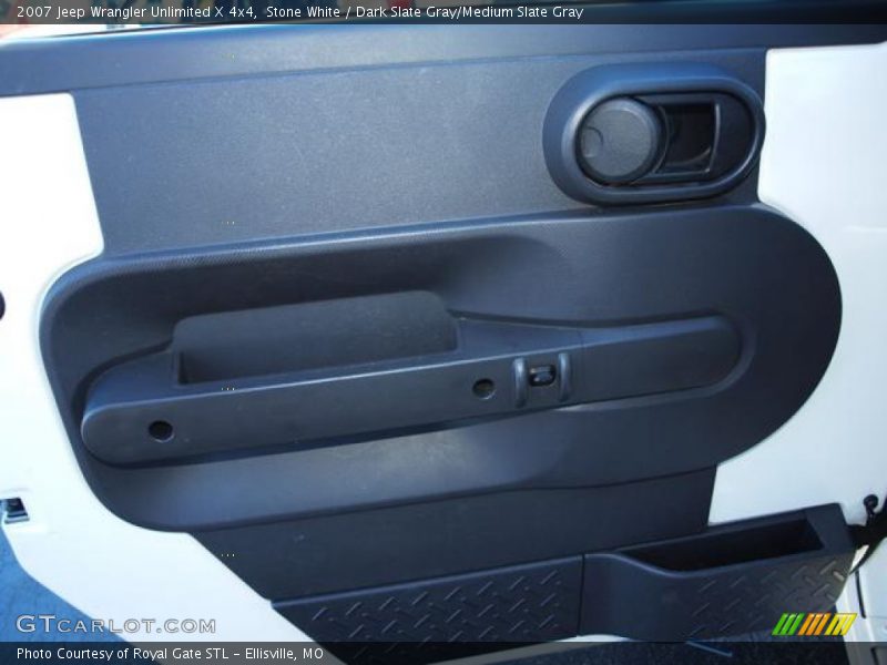 Stone White / Dark Slate Gray/Medium Slate Gray 2007 Jeep Wrangler Unlimited X 4x4