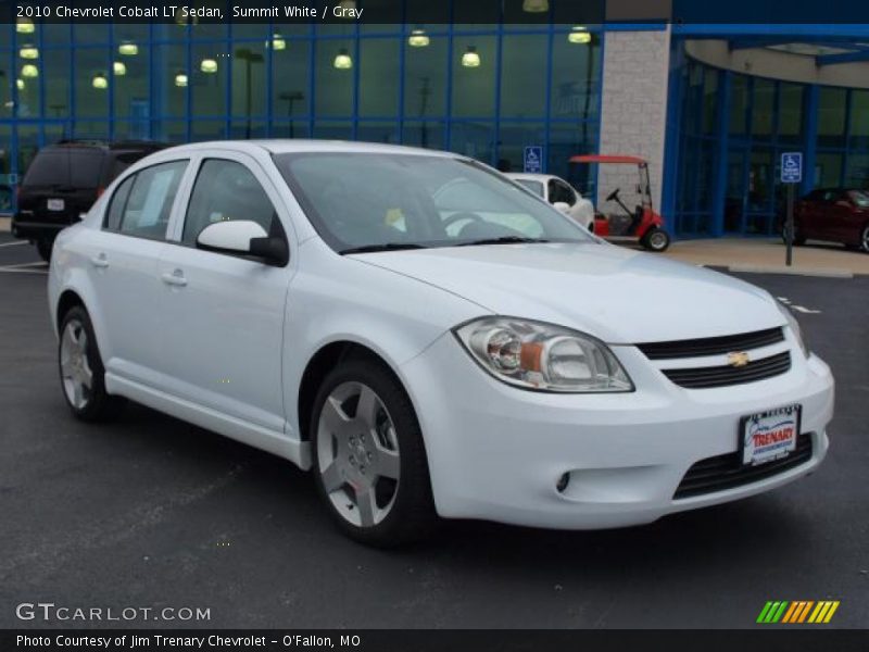 Summit White / Gray 2010 Chevrolet Cobalt LT Sedan