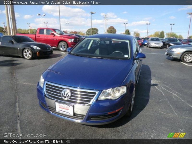 Cobalt Blue Metallic / Black 2008 Volkswagen Passat Komfort Sedan