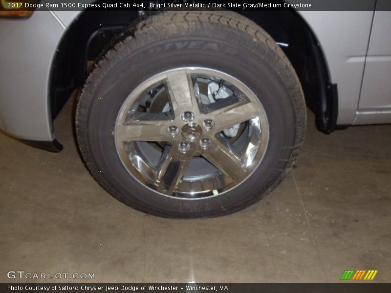 Bright Silver Metallic / Dark Slate Gray/Medium Graystone 2012 Dodge Ram 1500 Express Quad Cab 4x4